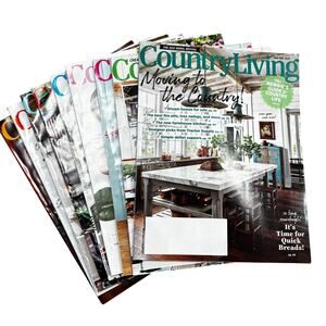 Country Living Magazine 2021 complete calendar year 10 issues EUC